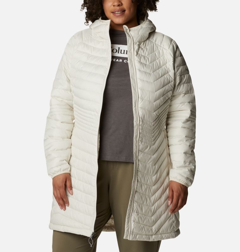 Women's Columbia Powder Lite Mid Jackets Cream | Plus Size CA-J58L0